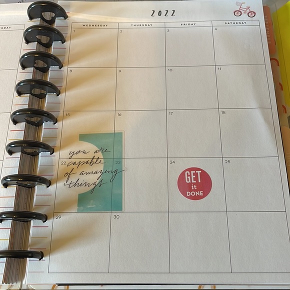 Used 2022 The Happy Planner 12 Month Planner - Picture 2 of 9